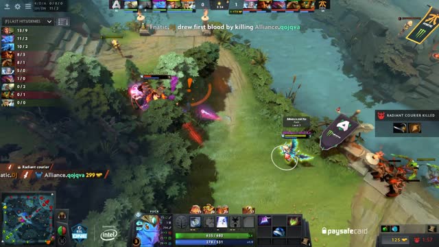 Fnatic.Dj takes First Blood on qojqva!