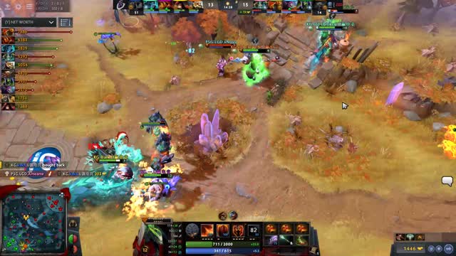 LGD.Maybe's three kills lead to a team wipe!