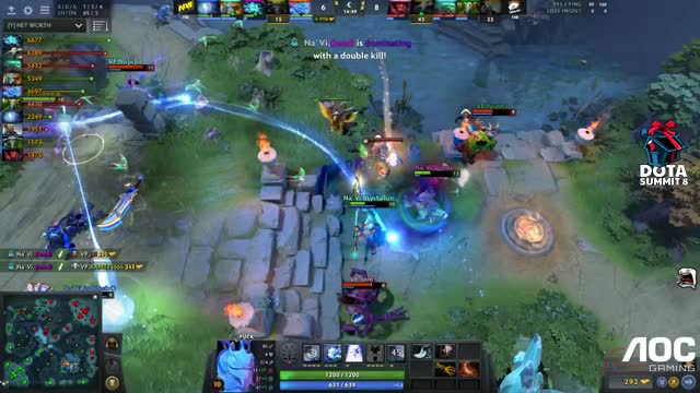 Dendi gets a double kill!