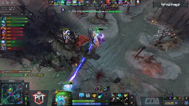 PSG.LGD.NothingToSay gets a double kill!