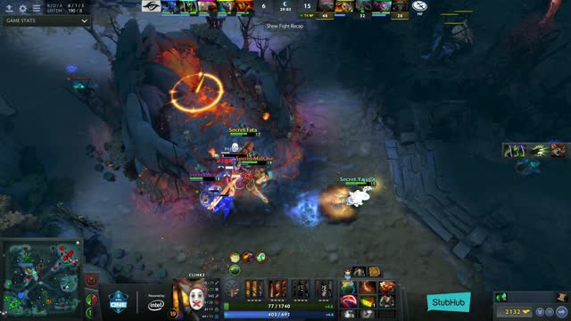 Secret.MidOne kills EG.Arteezy!