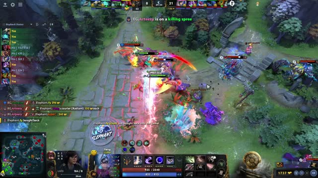EG.iceiceice's triple kill leads to a team wipe!