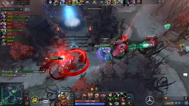 OG.Topson gets a double kill!