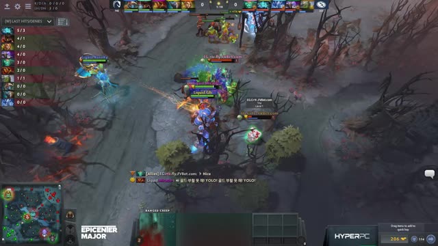 Liquid.Miracle- takes First Blood on EG.Cr1t-!