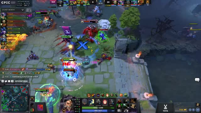 Fnatic.EternaLEnVy's double kill leads to a team wipe!