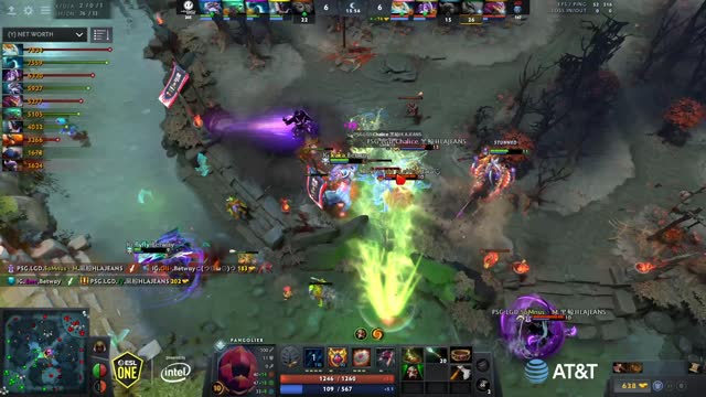 PSG.LGD.Maybe gets a double kill!