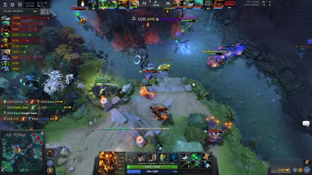 LGD.Ame's ultra kill leads to a team wipe!
