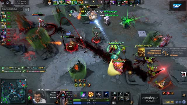 Fnatic.Abed gets a triple kill!