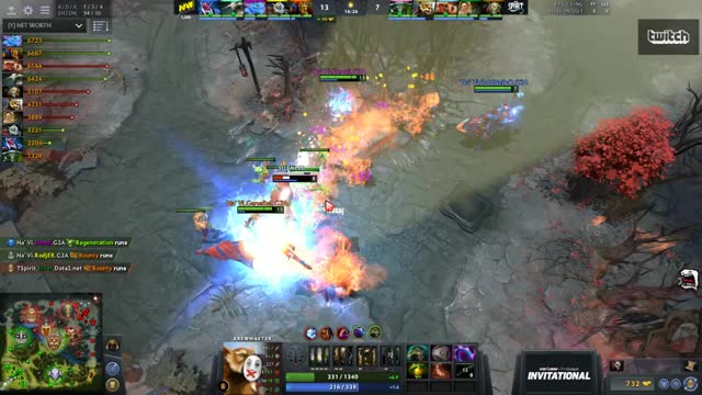 Na`Vi.Dendi kills TSpirit.DkPhobos!