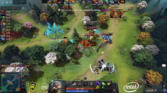 Q takes First Blood on EHOME.vtFαded -!