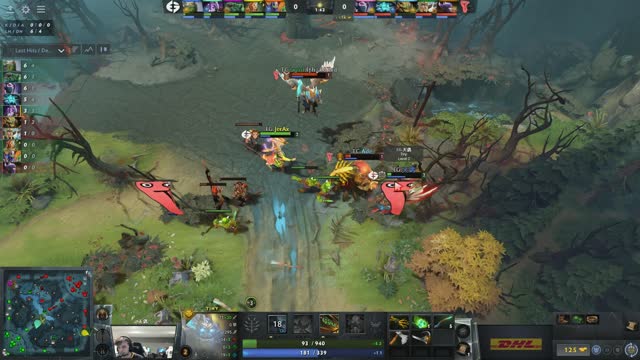 Arteezy takes First Blood on Ade!