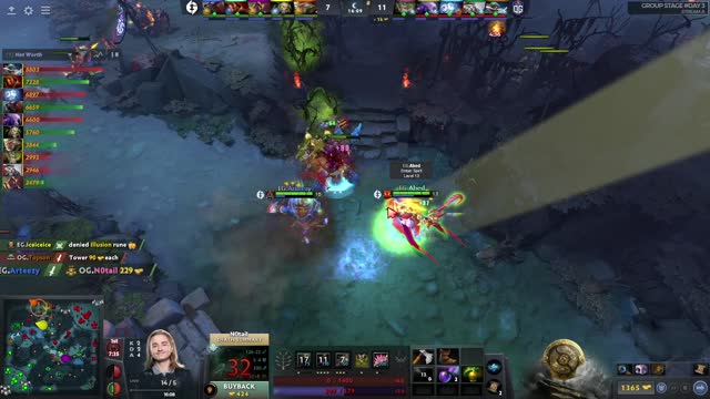 Arteezy kills OG.N0tail!