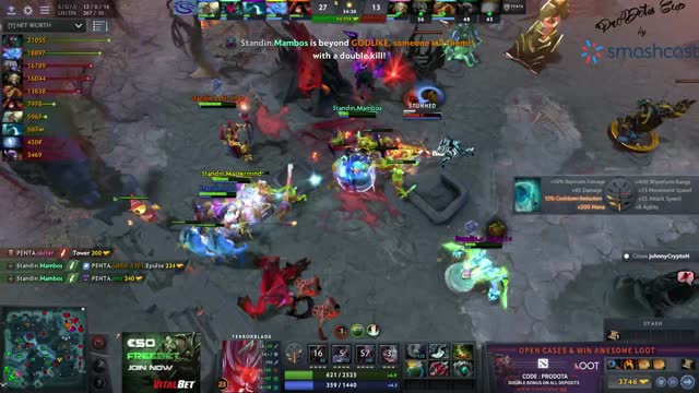 Mambos gets a triple kill!