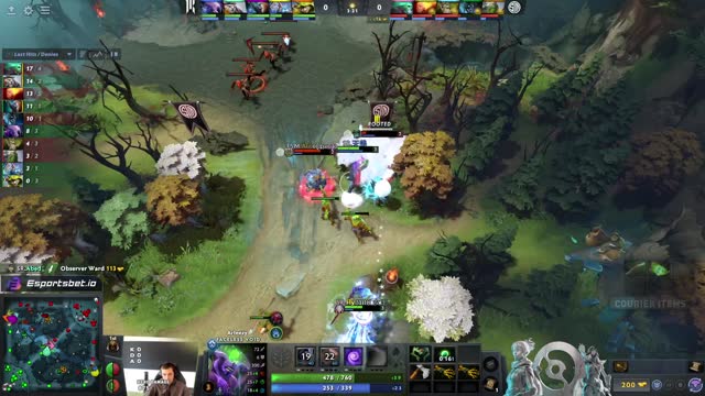 Arteezy takes First Blood on kasane!