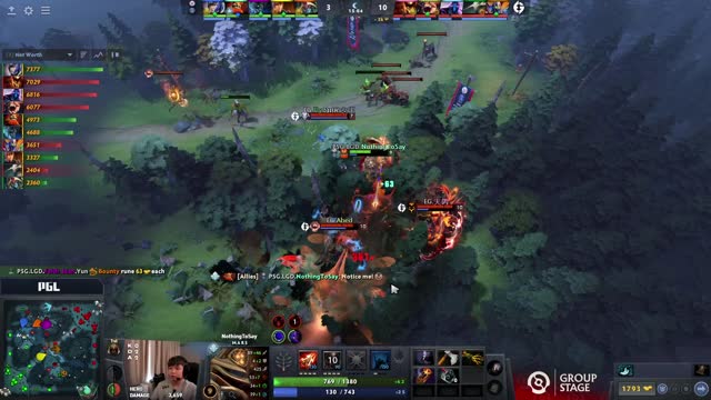 Arteezy kills PSG.LGD.NothingToSay!