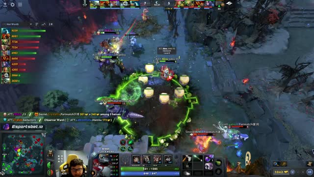 Secret.Puppey gets a double kill!