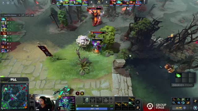 PSG.LGD.Ame takes First Blood on BOOM.Fbz!