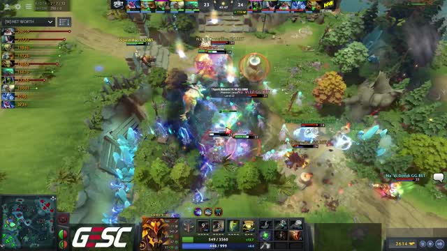 Dendi gets a triple kill!