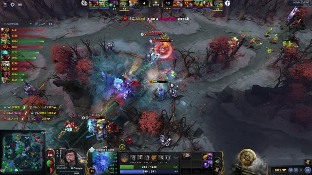 Arteezy gets a double kill!