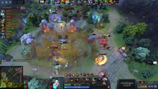 LGD.Maybe gets a triple kill!