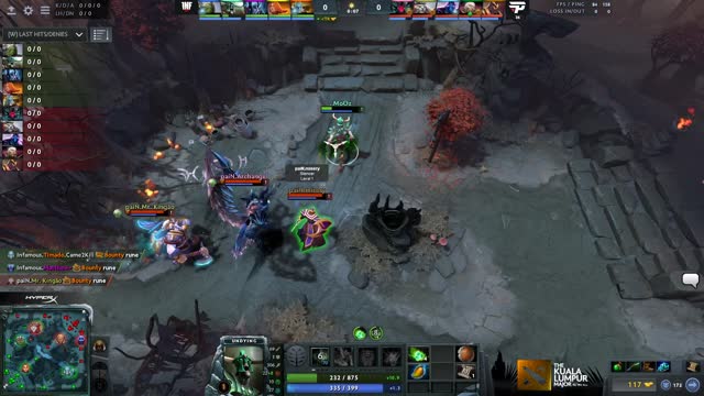 w33 takes First Blood on MoOz!