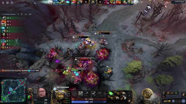 Secret.Puppey takes First Blood on TSpirit.Collapse!