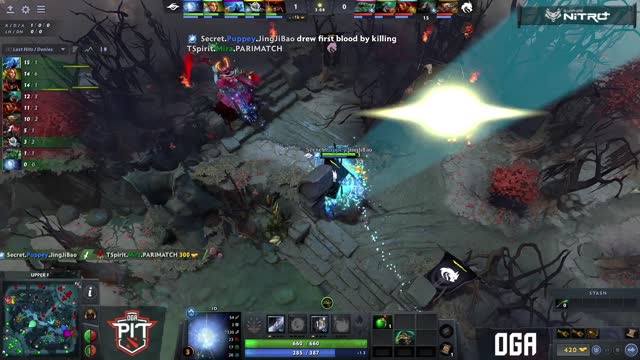 Puppey takes First Blood on Mira!