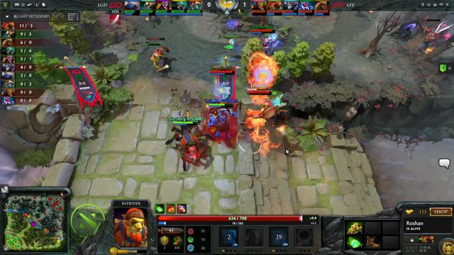 Newbee.B.xiao8 kills LGD.Xz!