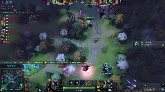 PSG.LGD.NothingToSay gets a double kill!