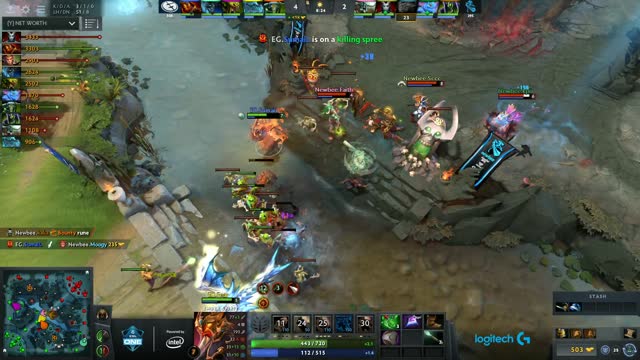 Newbee.Sccc gets a double kill!