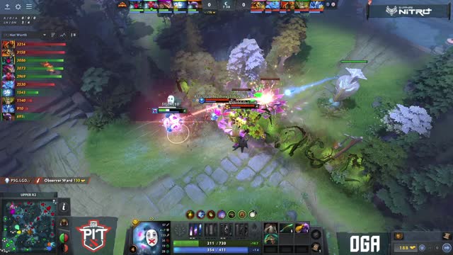 PSG.LGD.NothingToSay takes First Blood on mercy!