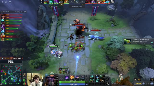 PSG.LGD.NothingToSay gets a double kill!