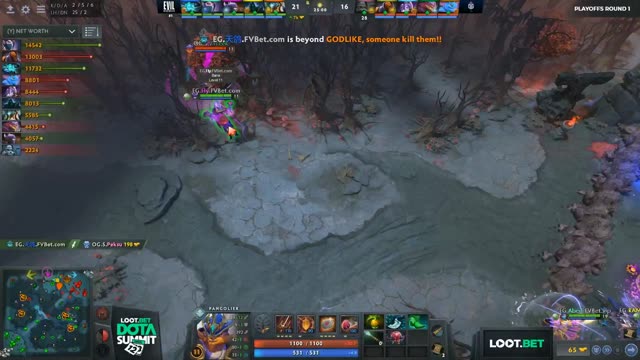 EG.Arteezy gets a double kill!