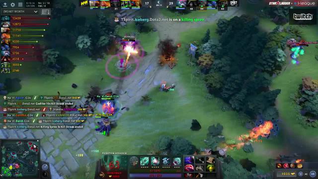 Na`Vi.Dendi gets a double kill!