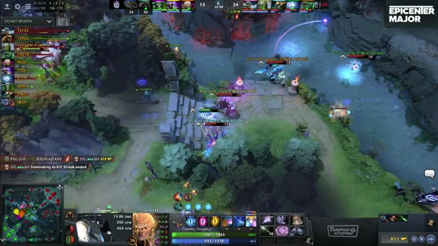 LGD.Maybe gets a triple kill!