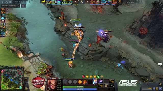 Dendi takes First Blood on pieliedie!