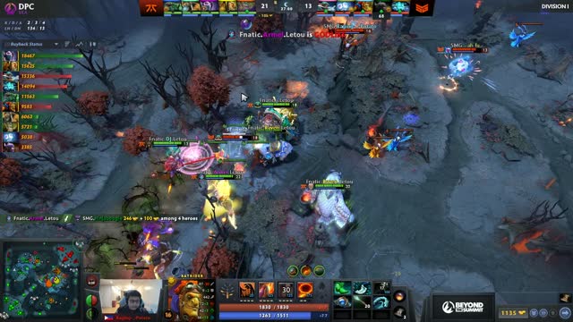 Fnatic.Raven's double kill leads to a team wipe!