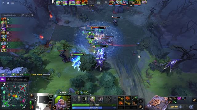 Arteezy gets a double kill!