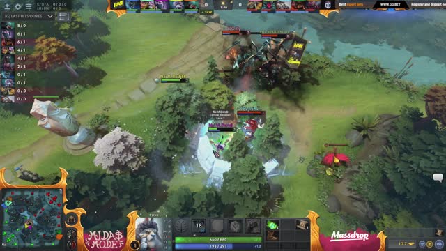 OG.JerAx takes First Blood on Na`Vi.Dendi!