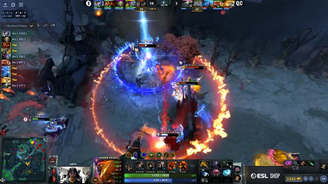 Arteezy gets a triple kill!