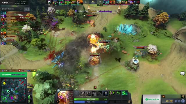 PSG.LGD gets 2 kills!