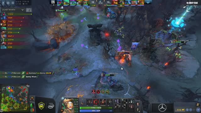 EG.Arteezy gets a triple kill!