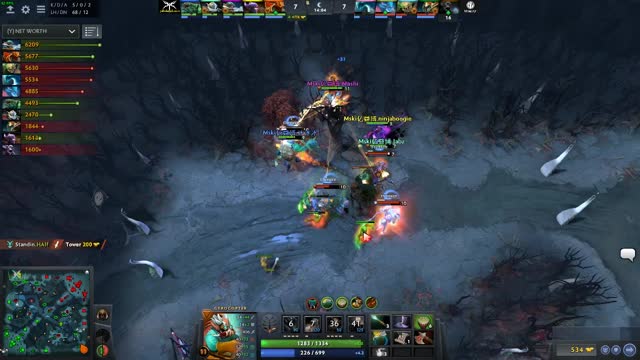 Mushi gets a triple kill!