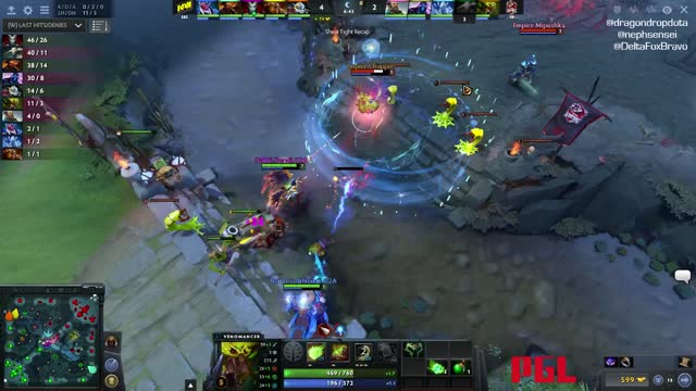 Na`Vi.Dendi gets a double kill!