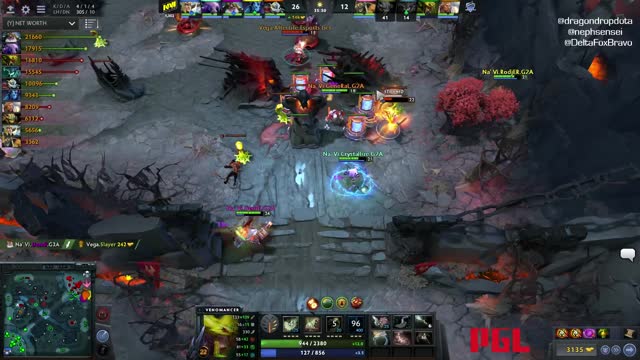 Na`Vi.Dendi gets a double kill!