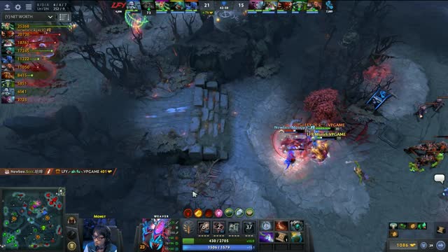 Newbee gets 4 kills!