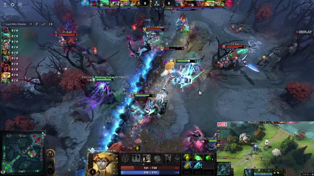 PSG.LGD.NothingToSay takes First Blood on T1.Xepher!