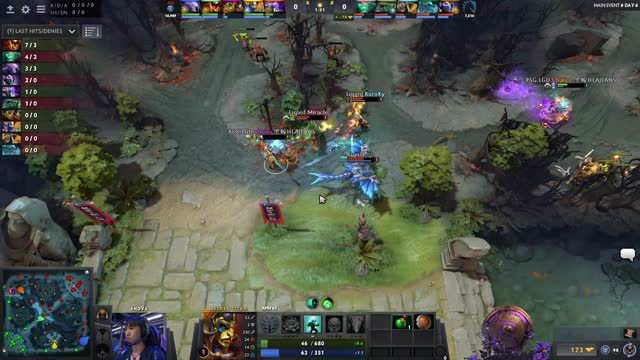 Liquid.Miracle- takes First Blood on PSG.LGD.xNova!