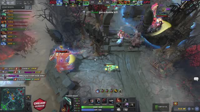 LFY.Monet gets a double kill!