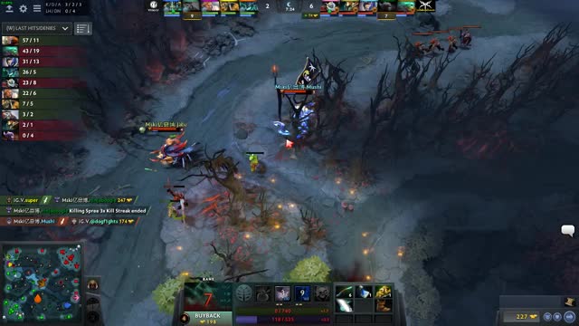 Mushi gets a double kill!